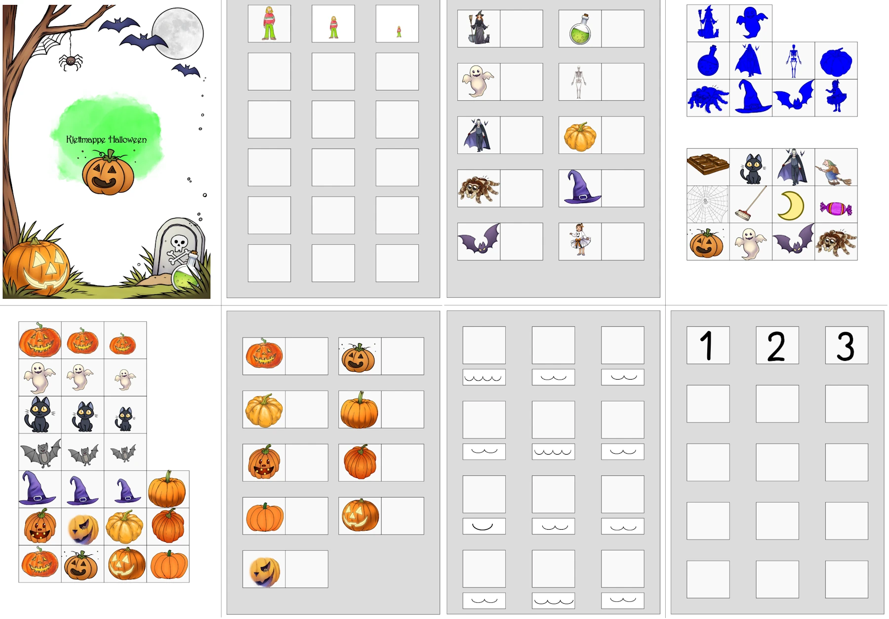 aufgabenmappe halloween • Aufgabenmappe Halloween