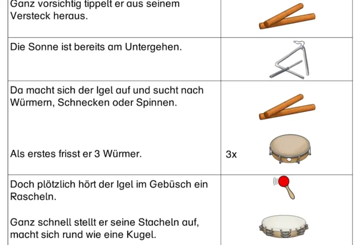 klanggeschichte der igel und der fuchs • Klanggeschichte "Der Igel und der Fuchs"