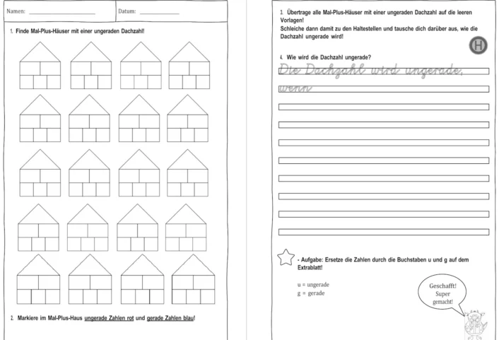 mal plus haeuser • Mal-Plus-Häuser - wie erhalte ich eine ungerade Dachzahl