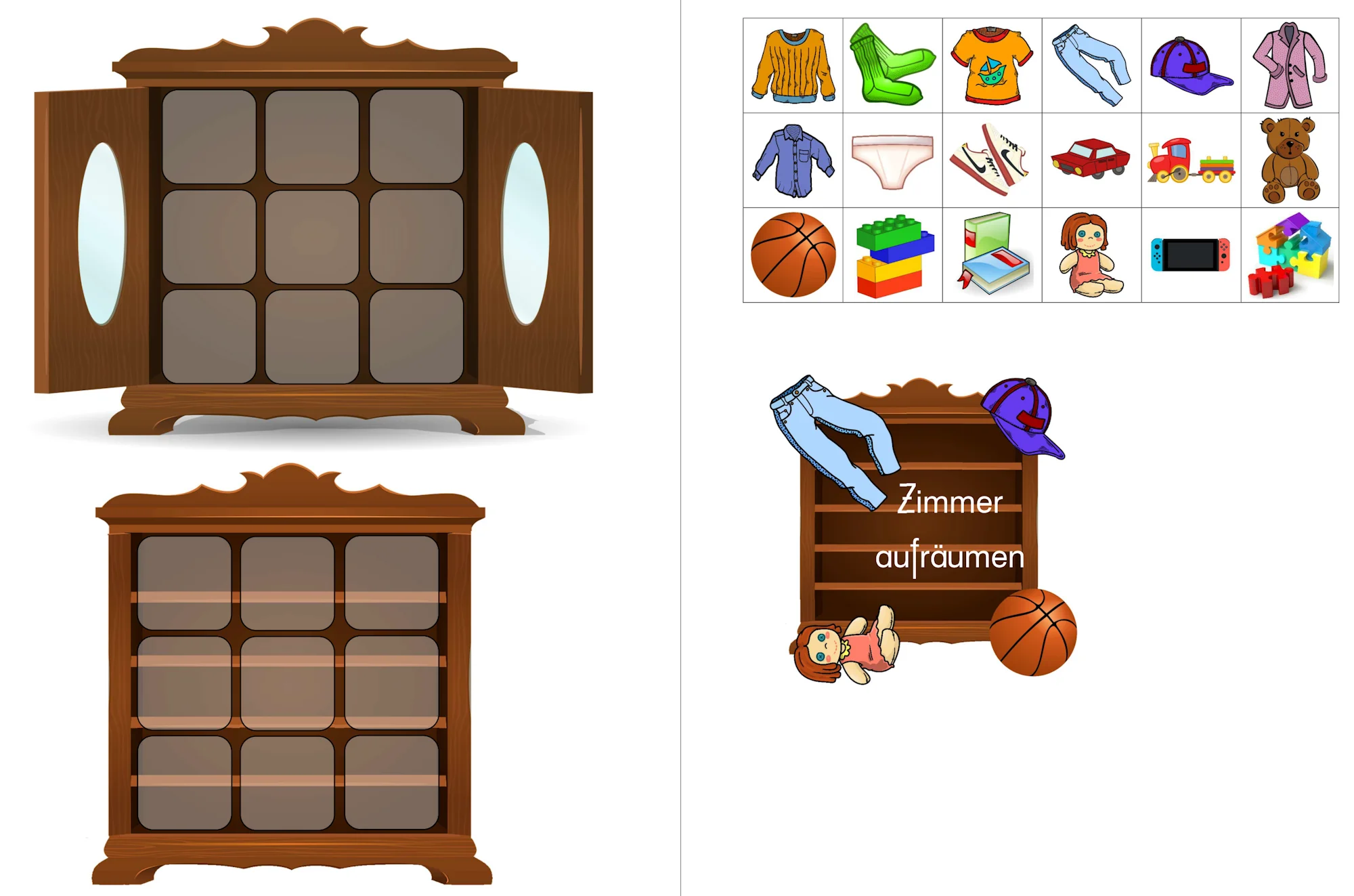 aufgabenmappe zimmer aufraeumen • Aufgabenmappe Zimmer aufräumen