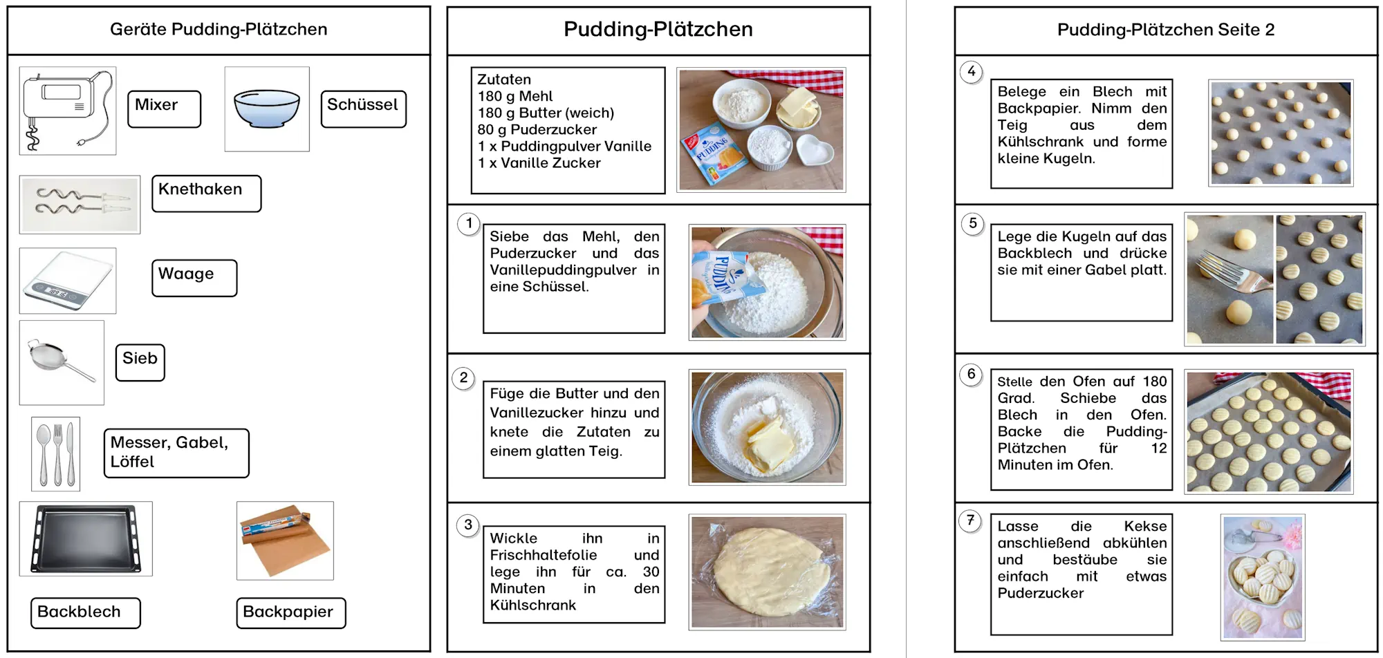 puddingplaetzchen bildrezept • Puddingplätzchen