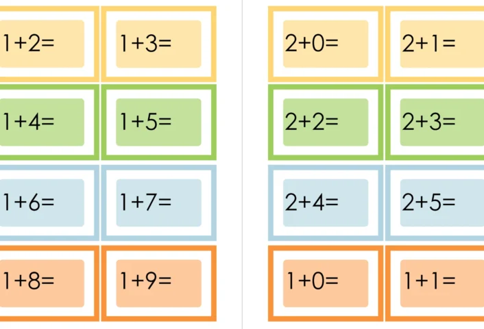 additionskaertchen zr10 freiarbeit • Addition Zahlenraum 10