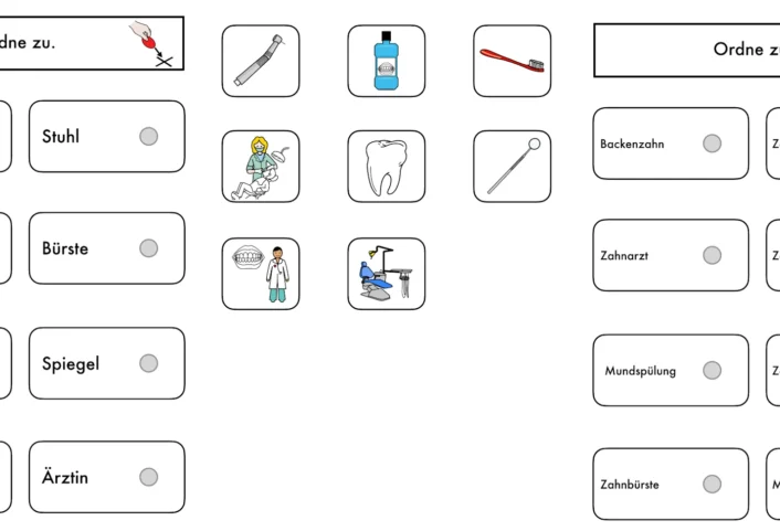 aufgabenmappe woerter lesen zahnarzt • Aufgabenmappe – Lesen – Zahnarzt
