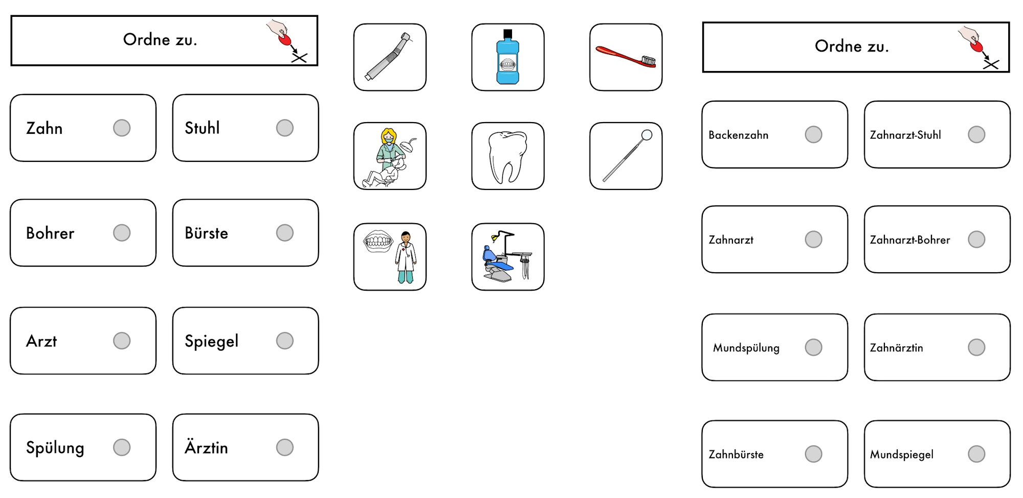 aufgabenmappe woerter lesen zahnarzt • Aufgabenmappe – Lesen – Zahnarzt