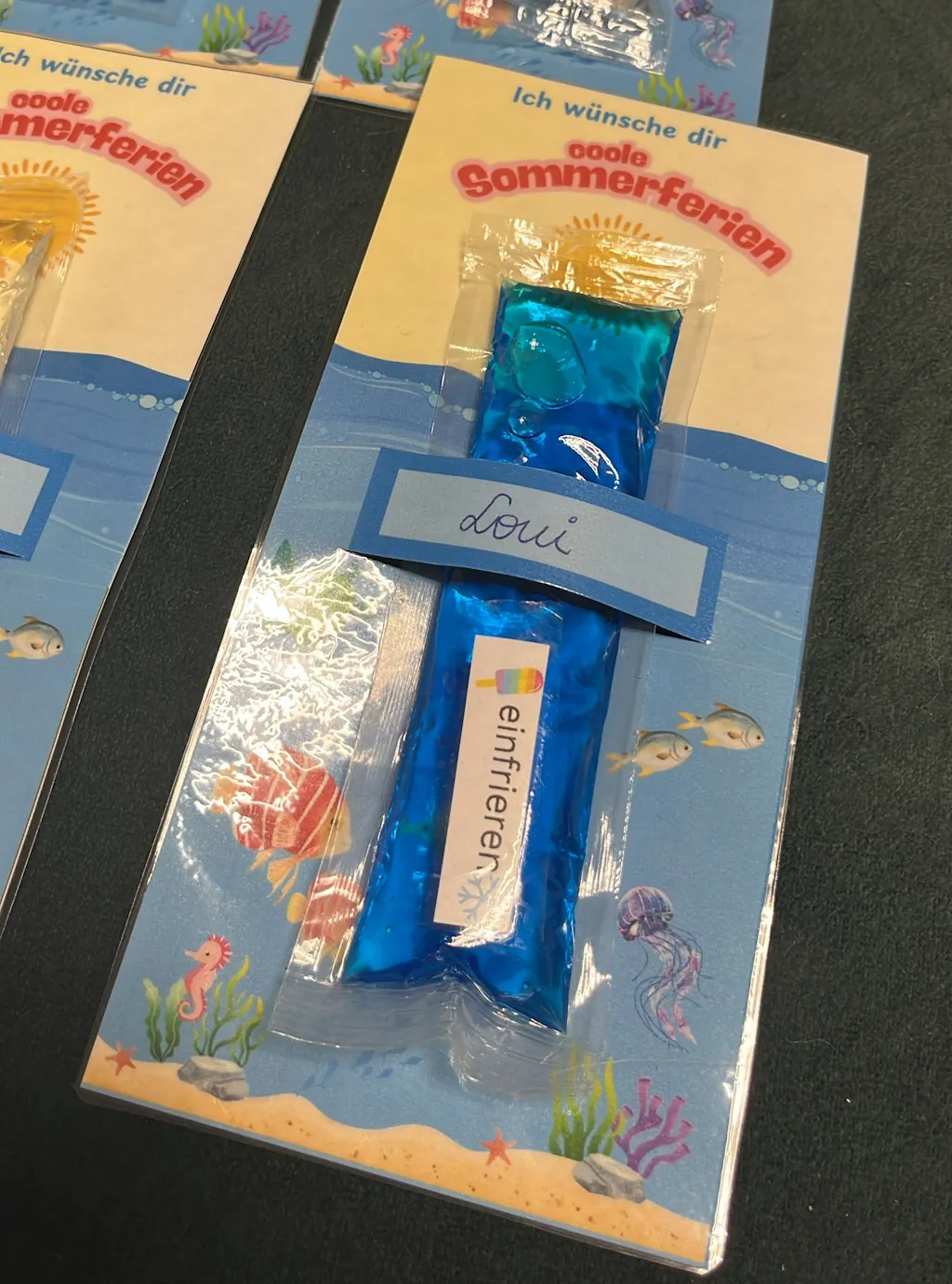 beispiel coole sommerferien wassereis • Geschenk Coole Sommerferien Wassereis