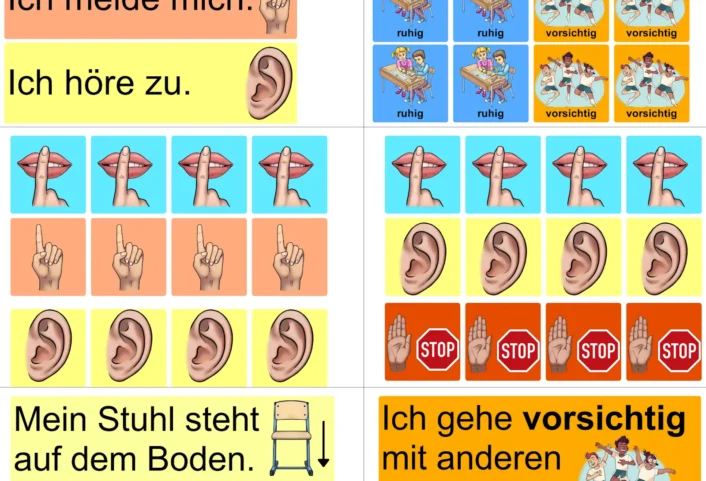 klassenziele tafelkarten tischkarten • Klassenziele