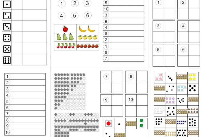 klettmaterial zahlenraum 10 • Zahlenraum 10 - Klettmaterial
