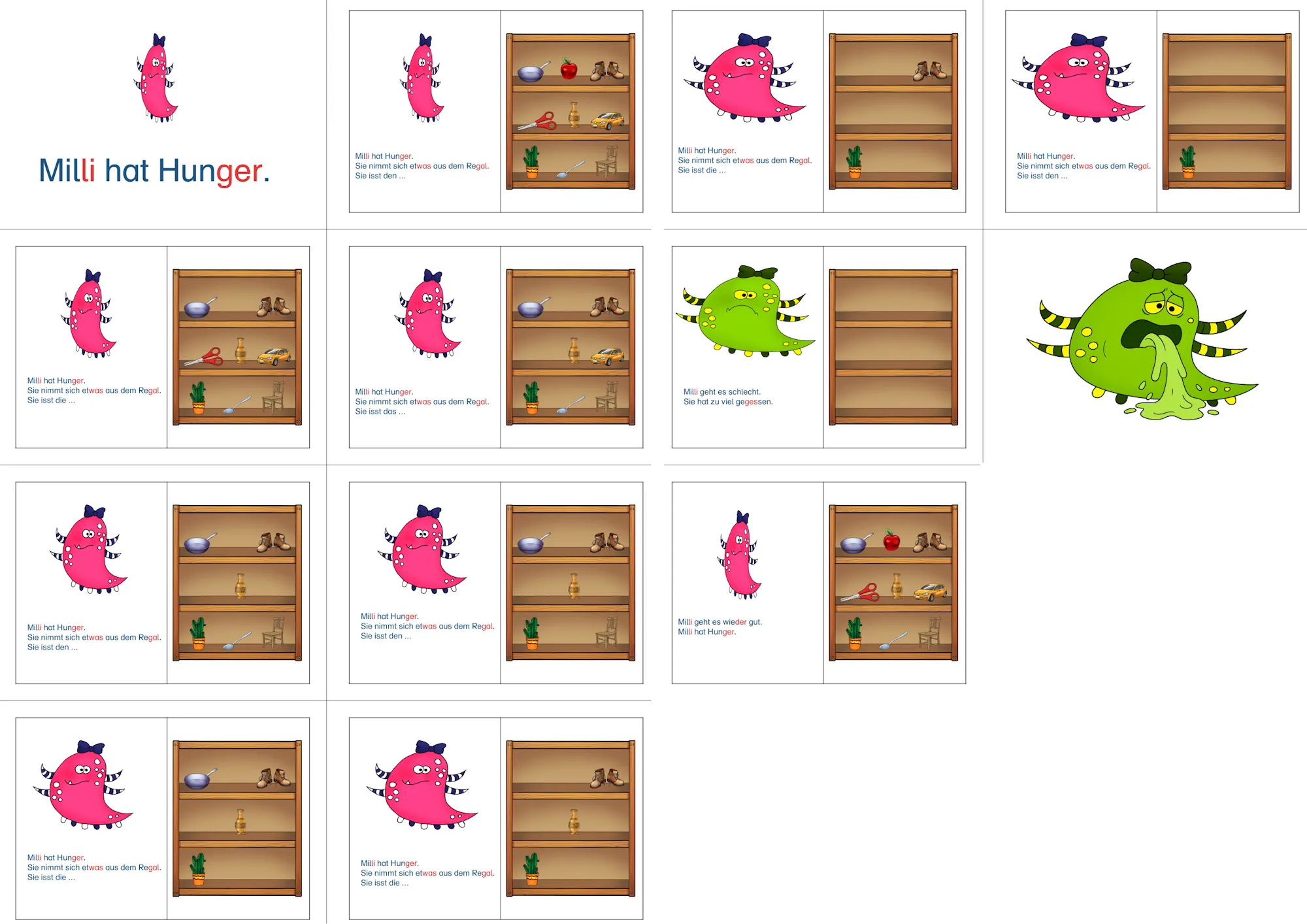 quatschbuch milli hat hunger • Milli hat Hunger. Ein Quatschbuch