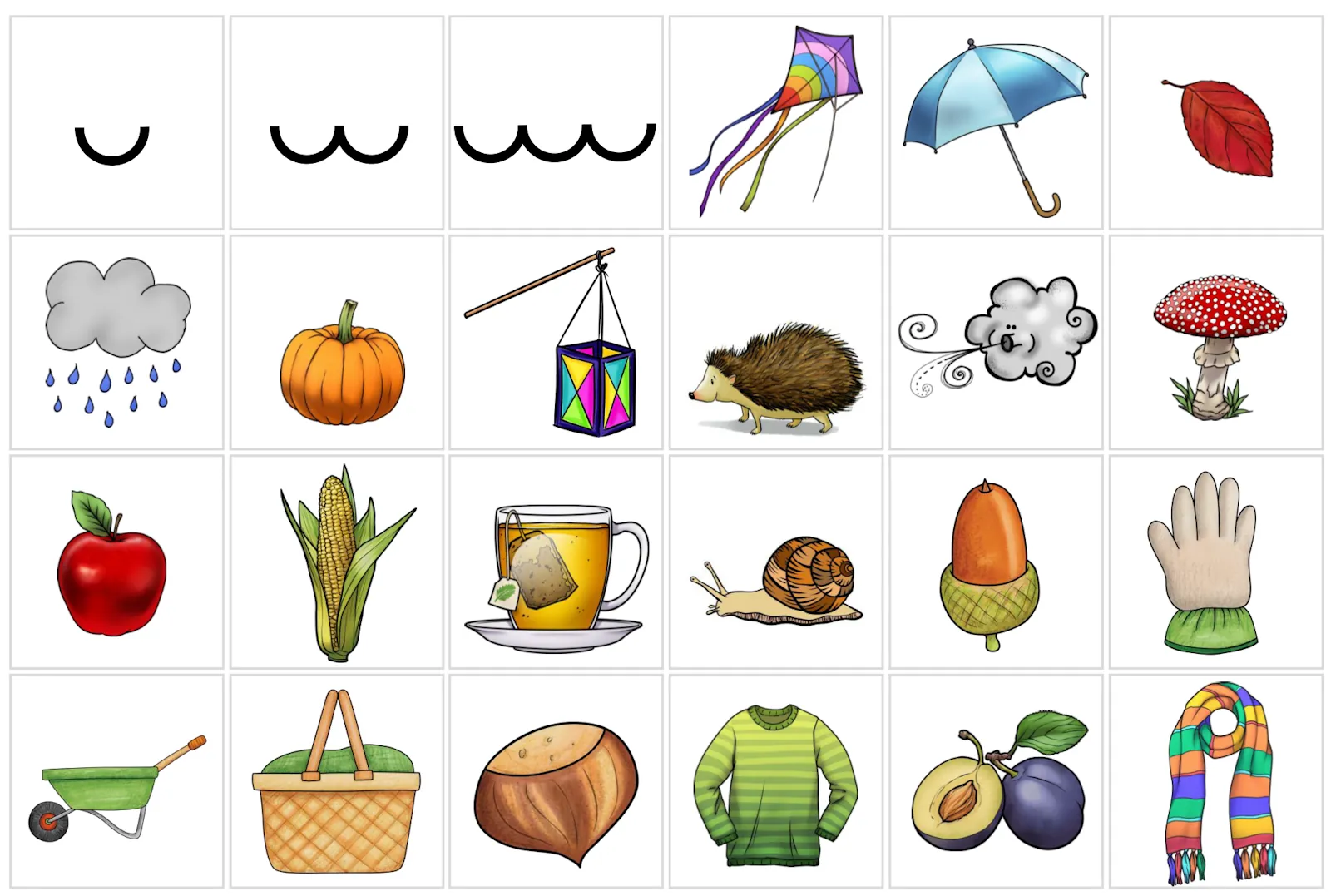 sortierkiste silben herbst • Sortierbox Silben Herbst