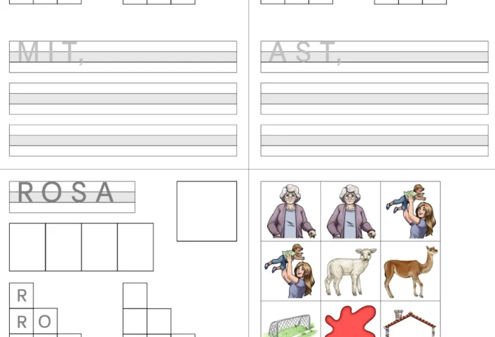 worterarbeitung woerter mit o m a i r t s l • Einfache Wörter