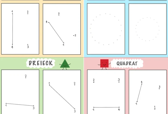 ab grundformen malen nach zahlen • Malen nach Zahlen - Grundformen