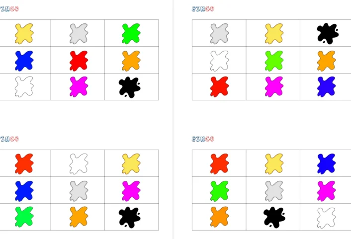 farben bingo 2 • Bingo Colours