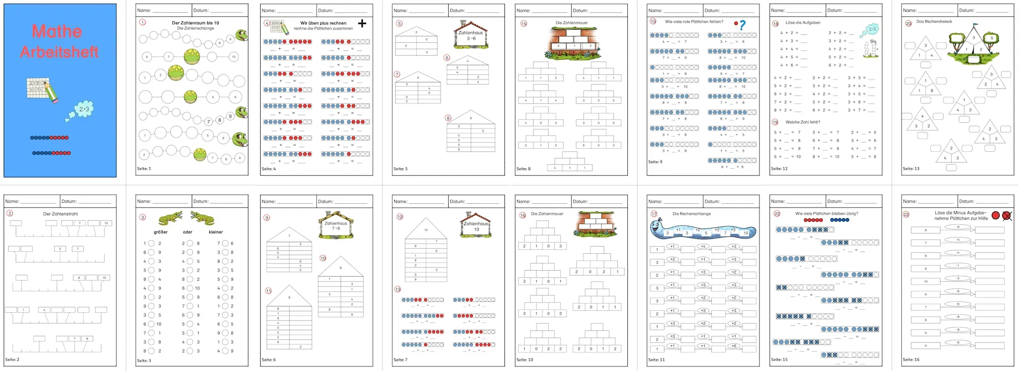 mathe arbeitsheft bis20 • Arbeitsheft im ZR 1- 20 mathe arbeitsheft bis20 • Arbeitsheft im ZR 1- 20