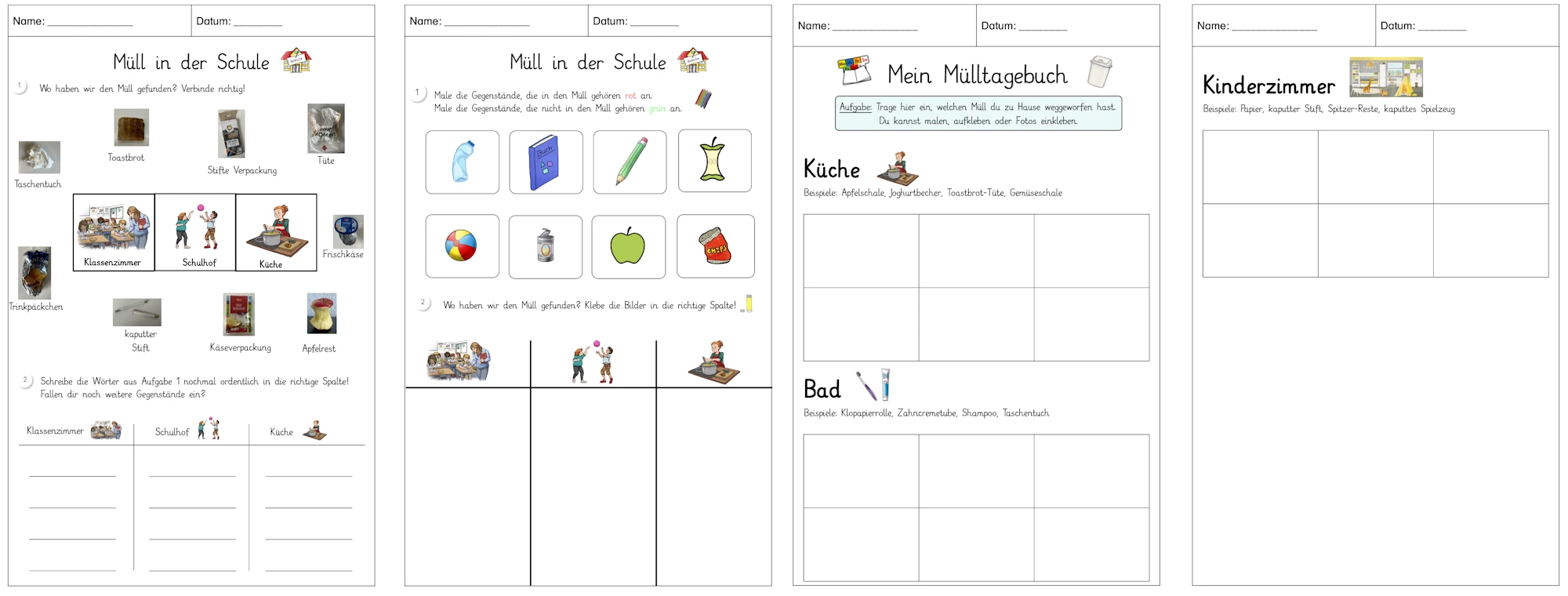 muell schule und zuhause • Wo entsteht Müll? Zuhause & in der Schule muell schule und zuhause • Wo entsteht Müll? Zuhause & in der Schule