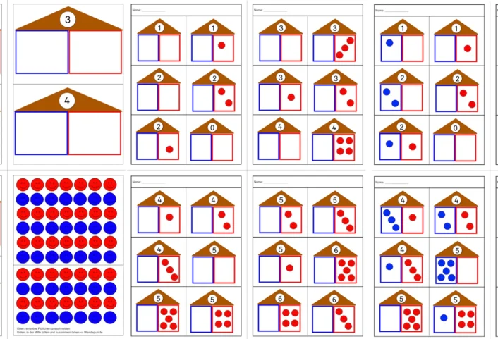sammlung zahlenhaeuser • Sammlung Zahlenhäuser