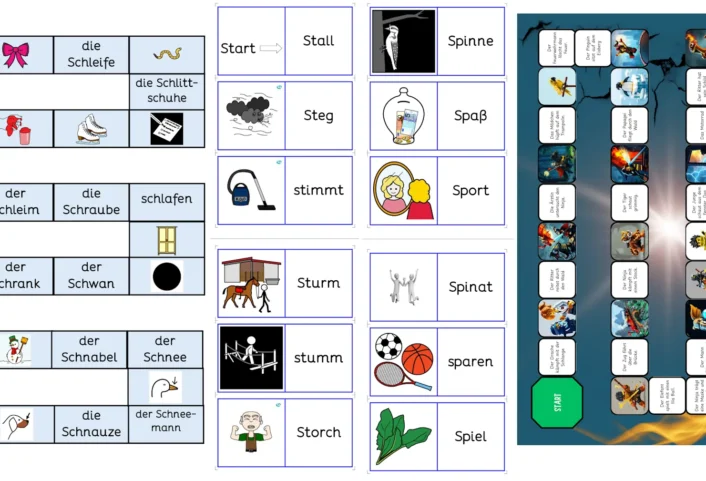 wuerfelspiel domino sch sp st und spiel leseverstehen • Würfelspiele und Dominos