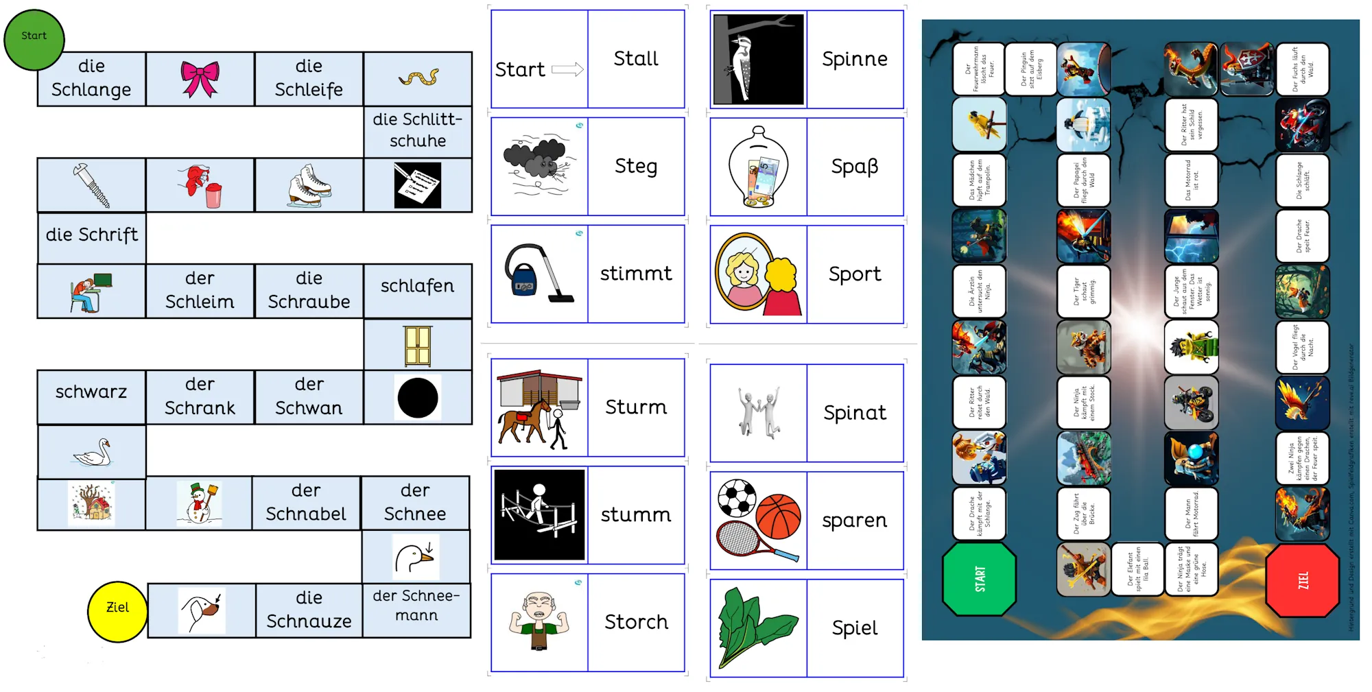 wuerfelspiel domino sch sp st und spiel leseverstehen • Würfelspiele und Dominos