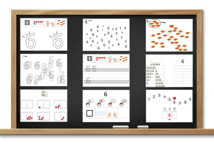 zahleinfuehrung digitale tafel • Zahleneinführung an der digitalen Tafel