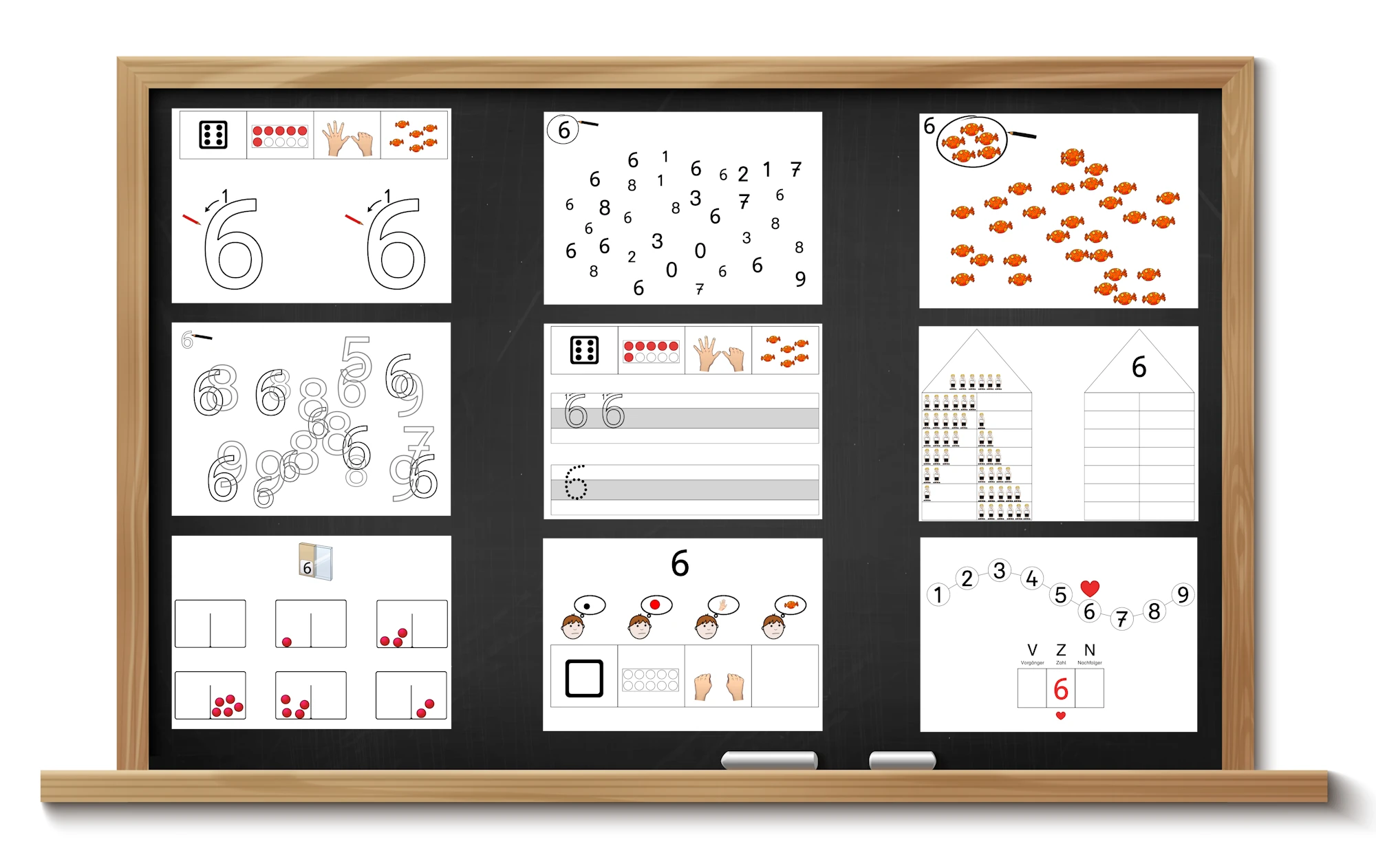 zahleinfuehrung digitale tafel • Zahleneinführung an der digitalen Tafel