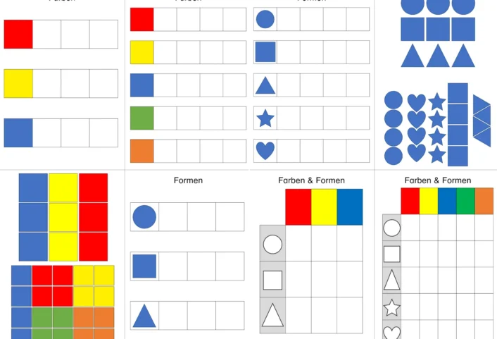 aufgabenmappen farben formen • Aufgabenmappen Farben und Formen