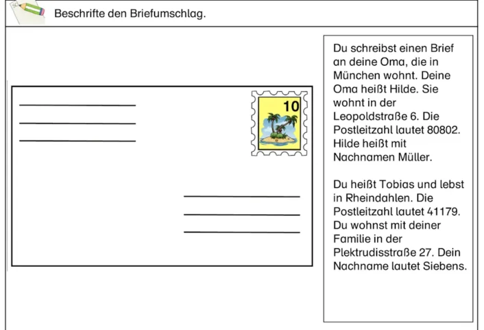 briefumschlag beschriften • Downloads