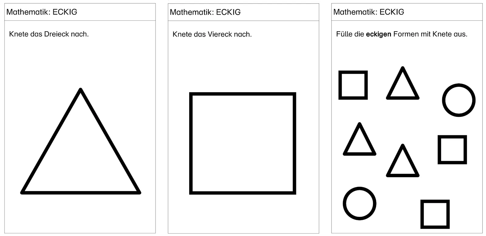 geometrie eckig kneten • Eckig kneten