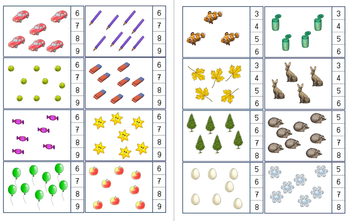klammerkarten menge zahl zr10 • Klammerkarten Mengen zählen bis 10 klammerkarten menge zahl zr10 • Klammerkarten Mengen zählen bis 10