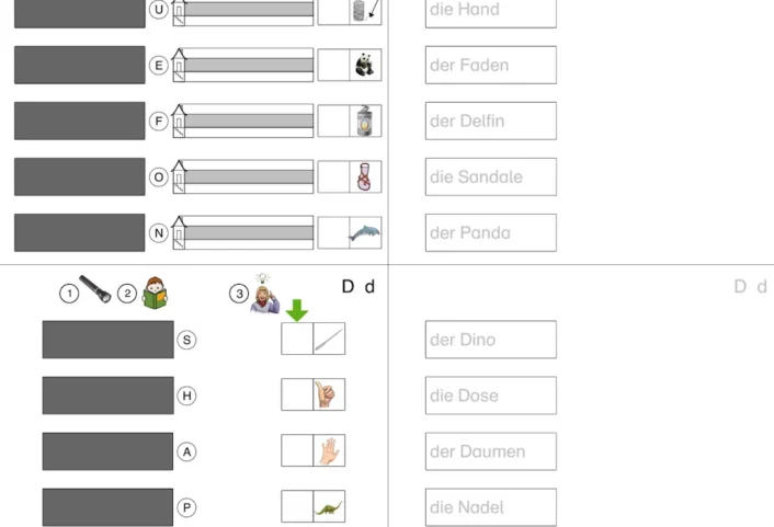 lesen und schreiben mit taschenlampe und loesungswort • Lesen und Schreiben mit Taschenlampe und Lösungswort