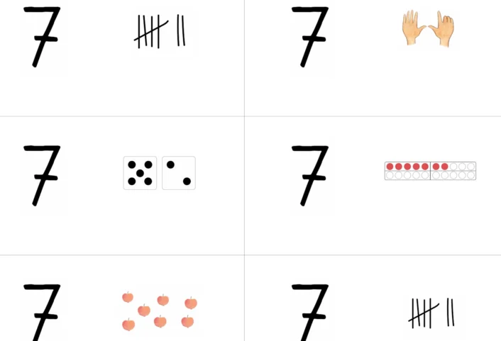 wsc go menge 7 • Darstellung Menge 7