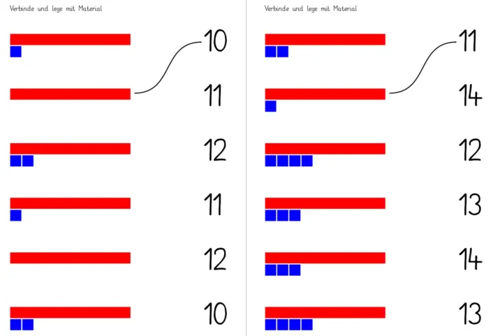 zahldarstellung zehner einer zr20 • Zehner und Einer