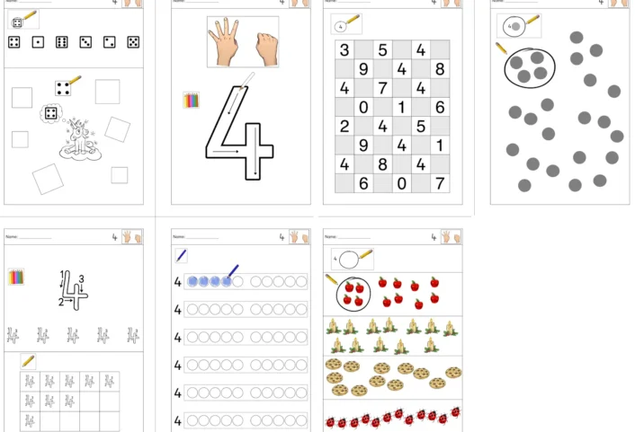 abs zr 4 6 • Üben der Zahlen 4-6
