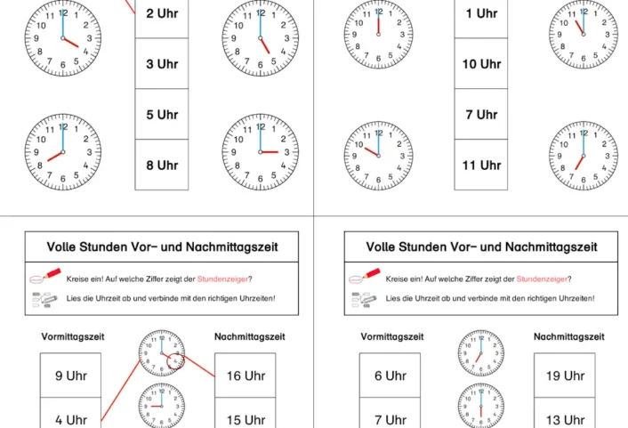 ab volle stunde ablesen &bull; Uhrzeit: Volle Stunden