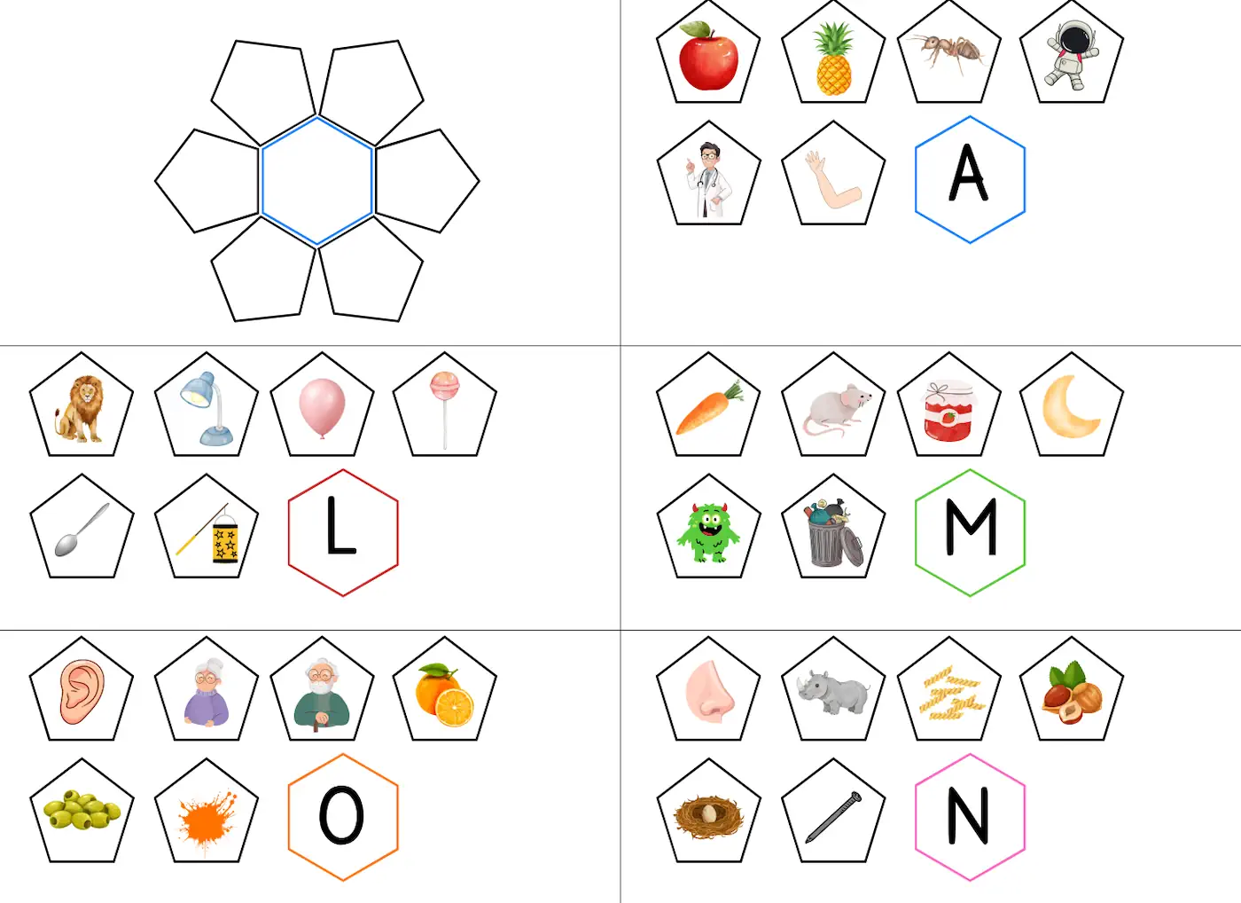 anlaute legesterne &bull; Legesterne zu den Anlauten