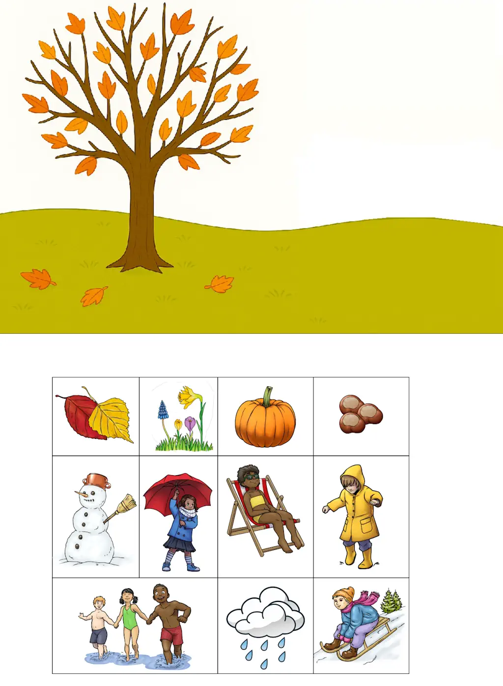 aufgabenmappe herbst &bull; Aufgabenmappe Herbst