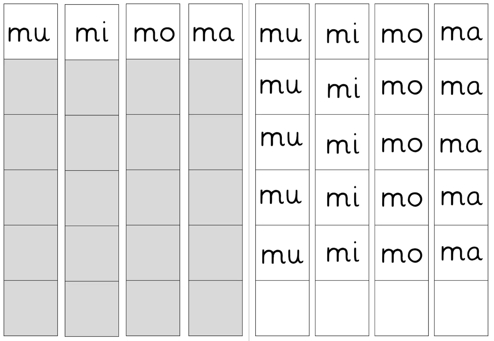 aufgabenmappe mu mi mo ma &bull; Aufgabenmappe mu mo mi ma
