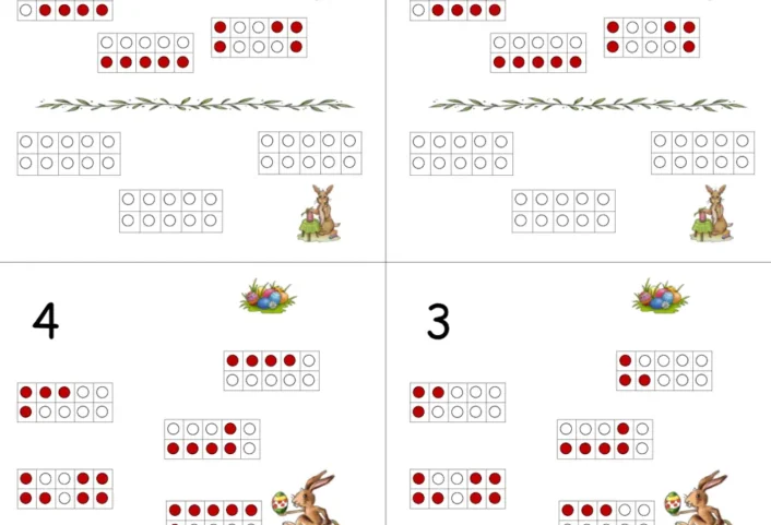 ostereier im eierkarton &bull; Ostereier im Eierkarton