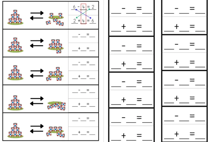 umkehraufgaben dosenwerfen &bull; Dosenwerfen mit Umkehraufgaben