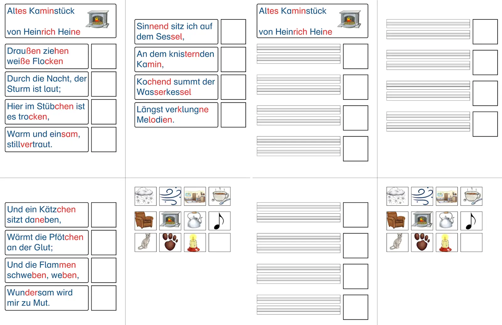 wintergedicht altes kaminstueck tafel &bull; Wintergedicht Altes Kaminstück