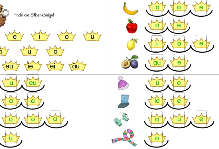 wsc go finde die silbenkoenige &bull; Finde die Silbenkönige - Worksheet Go!